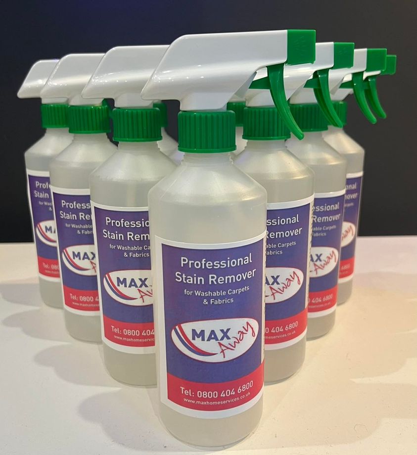 MAX-Away Professional Stain Remover for Carpets, Sofas & Fabrics